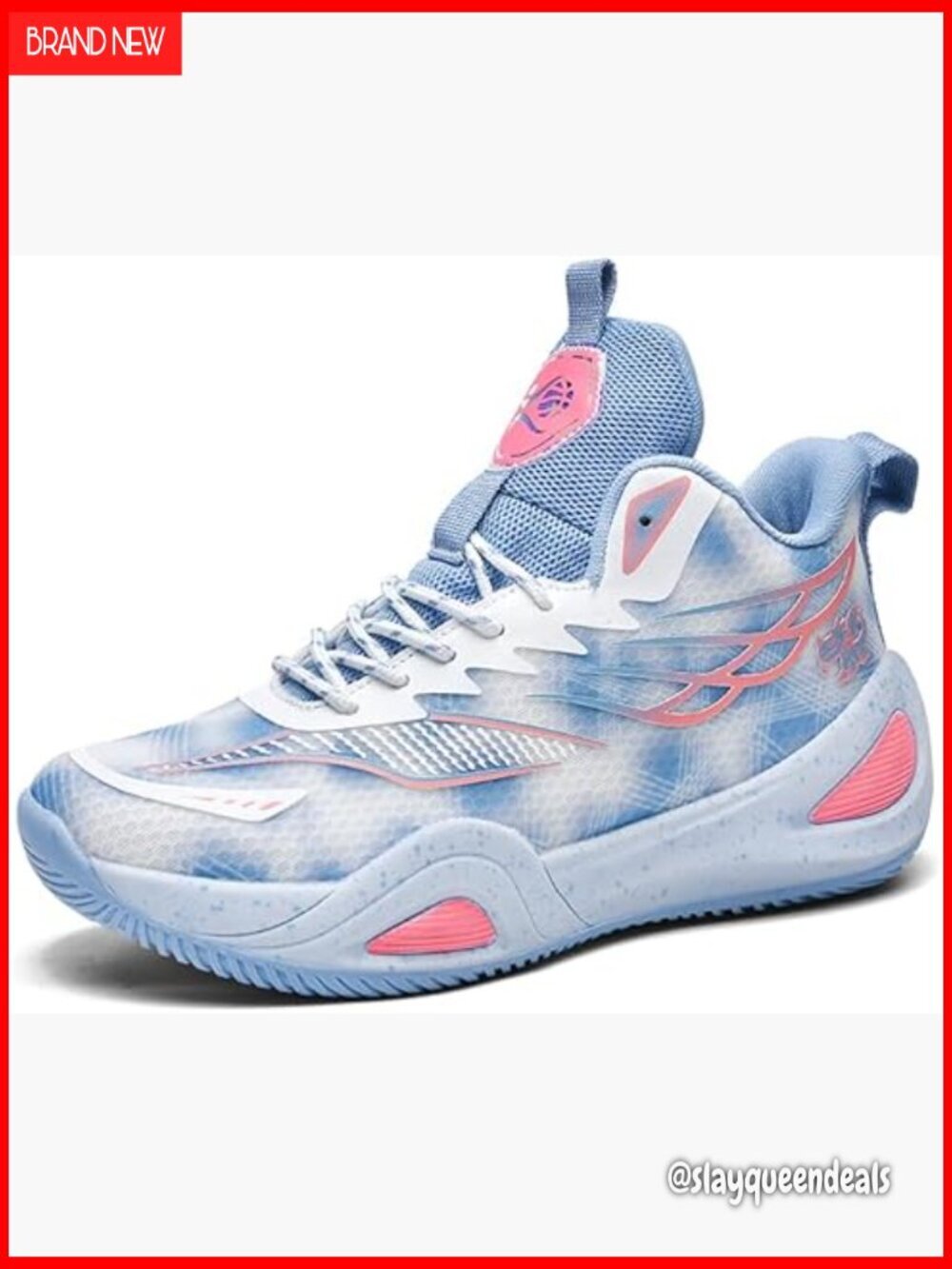 Lightweight Mesh Basketball Sneakers with Non-Slip Rubber Sole for Training
